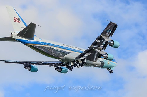 Air Force One departing Everett, WA 4/22/2014