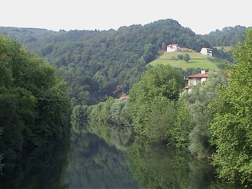 river countryside spain basque