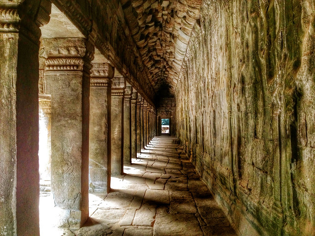 Ta Prohm temple in Angkor, Cambodia