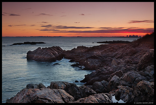 ocean sunset beach rock coast massachusetts nikond50 bostonma justinsmith nahantma leefilters nikon1735mmf28 singhrayfilters