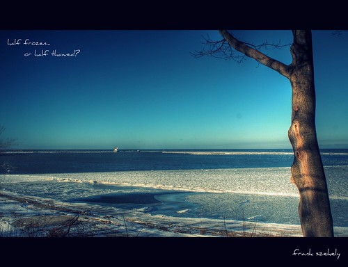 blue ohio lake ice water skies erie fairport
