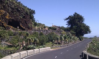 Landstraße auf La Palma, Kanarische Inseln