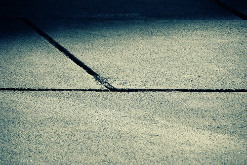 ..missin' out the cracks in the pavement.