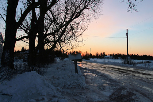 winter snow sunrise pei