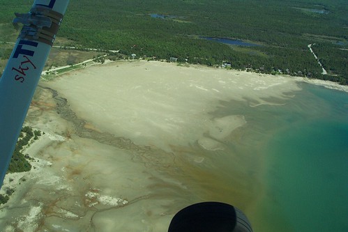 ontario canada beach aerialview brucepeninsula lakehuron tobermory singingsands dorcasbay