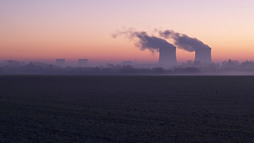 landscape photo ciel paysage centrale loiretcher fumée nucléaire supershot