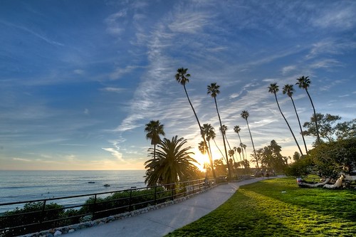 ocean california park sunset seaside path palm palmtrees socal shore laguna southerncalifornia lagunabeach costal heislerpark