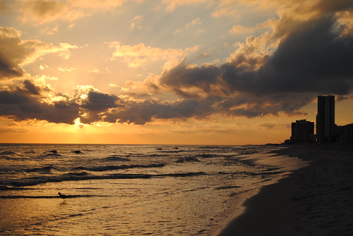 november sunset orange beach gulfofmexico water beautiful yellow clouds evening coast al sand nikon surf waves gulf tide alabama gulfshores 2010 gulfcoast baldwincounty d3000 november2010 nikond3000
