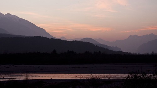sunset mountains canon river tolmezzo