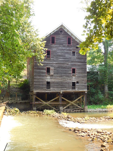 mill coveredbridge water
