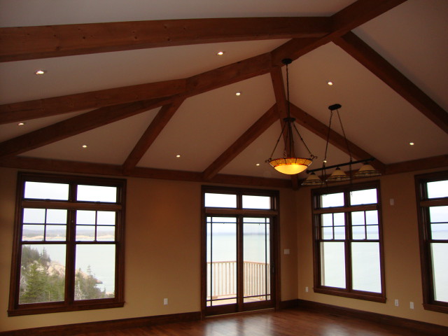 Large executive Home with decorative beams