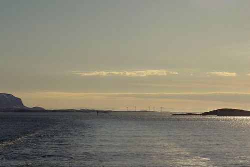 sea norway landscape see norwegen landschaft hurtigruten windmühle windpark