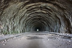 An abandoned tunnel that we cycled through Image