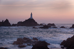 La Corbiere  Lighthouse  sunset Jersey