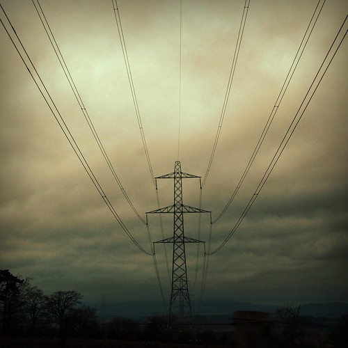 cloud wire power perthshire cable pylon electricity