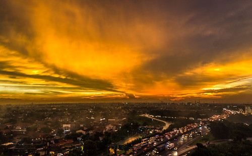 sunset goldenhour cityscape indonesia bekasi d7000 paysage