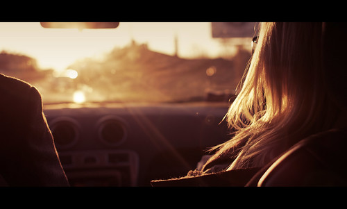 street sunset woman man girl car sunrise movie drive candid 28mm cinematic