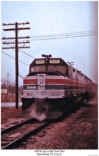 railroad train texas diesel railway trains locomotive trainengine lonestar cowled passengertrain emd roseberg cowl amtk sunsetlimited sixaxle cowlunit sdp40f