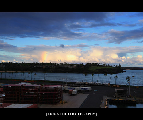 trip blue vacation sky usa clouds america canon island hawaii us rainbow ship united pride kauai 5d states luk fionn