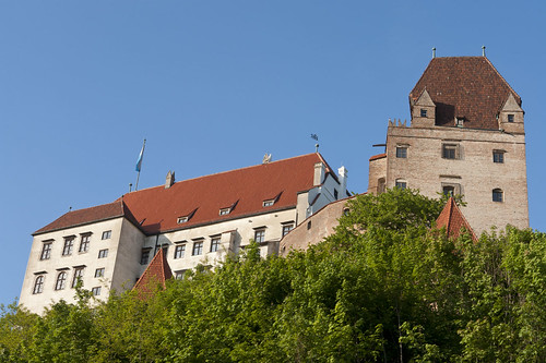 city castle germany deutschland bavaria hill stadt burg landshut trausnitz