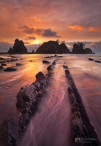 ocean park sunset sea beach rock point washington back state country arches national rows shore olympic wilderness shi fins stacks