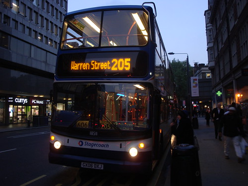 Stagecoach South Downs 18511 on Route 205, Warren Street