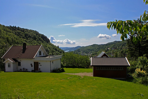 travel blue homes vacation sky house home norway architecture clouds norge norwegian fjord flekkefjord canonxsi