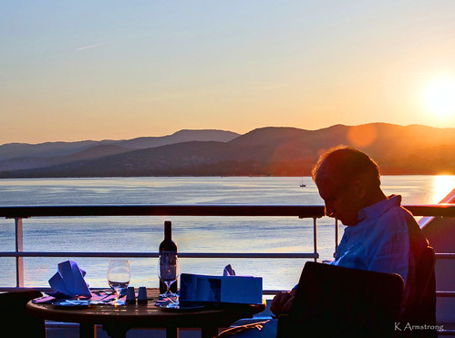 cruise sunset sea man dinner glasses nikon wine rail deck nikkor insignia 1685mm d3100