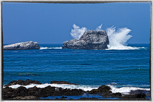 ocean california blue beach water waves canoneos