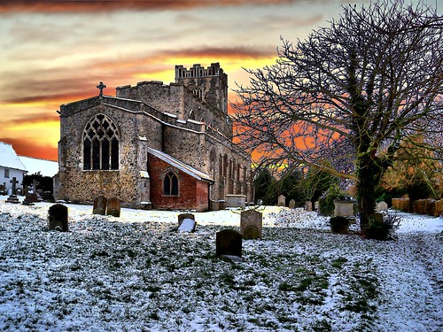 snow suffolk churches sunsets dogmarten28