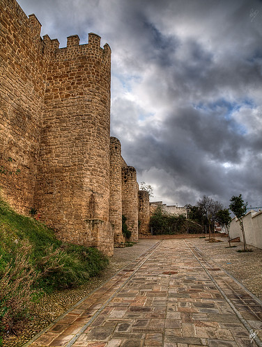 castle wall clouds spain nubes malaga muralla castillo antequera 2011 pacoct