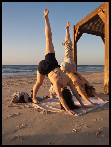 girls sunset sea sexy beach beautiful yoga relax telaviv sand legs swimmingsuit