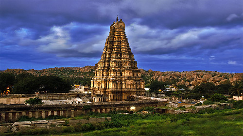 india architecture temple karnataka hdr hampi virupaksha theindiatree