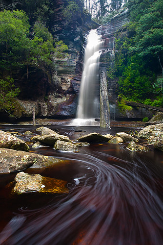 longexposure waterfall tasmania snug alexwise