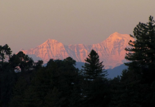 sunset india uttaranchal himalayas landour mussoorie uttarakhand bandarpunch garhwalhimal landaur jabarkhet