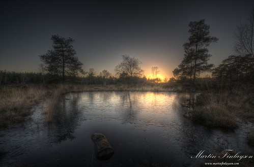 trees winter sunset reflection water frozen pond nikon gimp surrey tamron hdr d300 crooksbury photomatix 1024mm