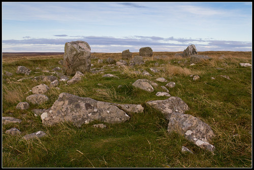 light sky colour nature landscape highlands flora stones gb megaliths