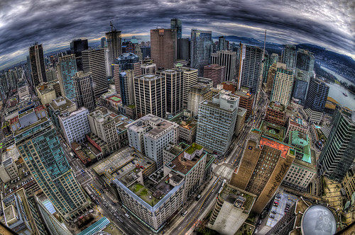 sky tower vancouver clouds high nikon cityscape bc view dynamic britishcolumbia sigma lookout fisheye range hdr stefano 10mm d300s sitzia