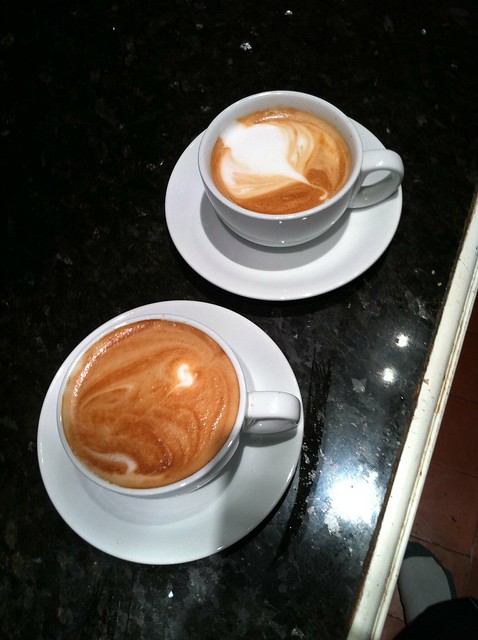 Practicing latte art