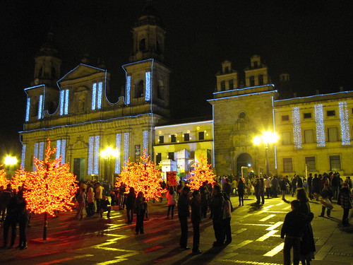 Bogota - Christmas decorations At the plaza