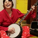 rachel breaks into song about her new banjo flight case