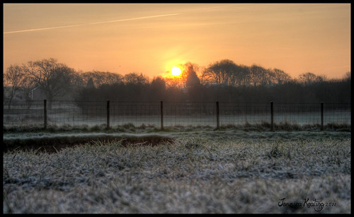sunrise canon eos march frost hdr ponteland 450d