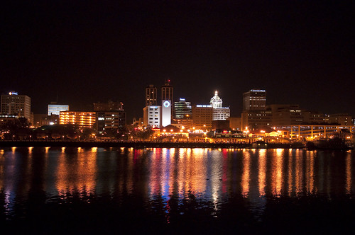 city travel vacation lake holiday water skyline night river dark lights restaurant evening town illinois downtown commerce scenic bank center nightlife peoria afterdark