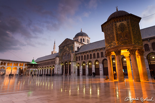 longexposure sunset twilight cityscape islam mosque syria damascus umayyad umayyadmosque birklund