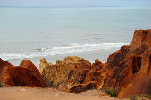 brazil cliff praia beach brasil ceara coloredsand falésia beberibe morrobranco areiascoloridas