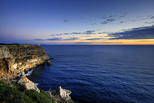 sunset sea lighthouse dawn spain cap cabrera mallorca endofday supershot capblanc
