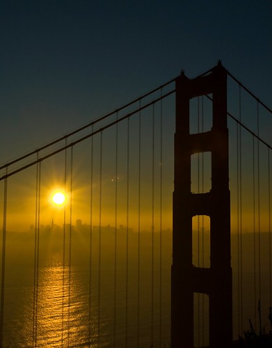 sanfrancisco california bridge sun sunrise puente us goldengate d200 supershot abigfave amacener theunforgettablepictures robertocumsille