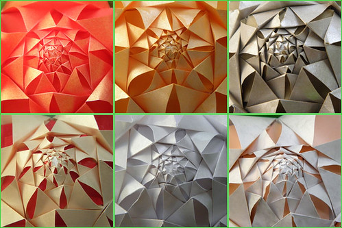 macro origami fractal artichoke modularorigami kusudama modulars duopaper