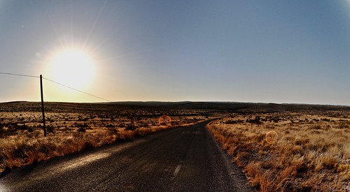 road sunset sky panorama sun mountains newmexico grass lens flare powerline
