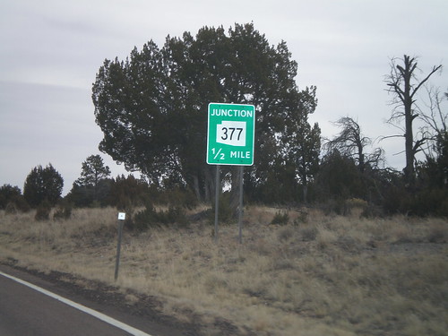 arizona sign junction intersection navajocounty biggreensign arizonastatehighway az377 az277